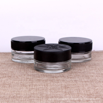 60ml thick wall concentrate glass jars child resistant lid